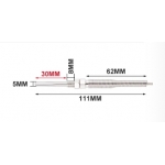 เทอร์โมคัปเปิล Type K M8 ยาว 3 เมตร Probe 30mm